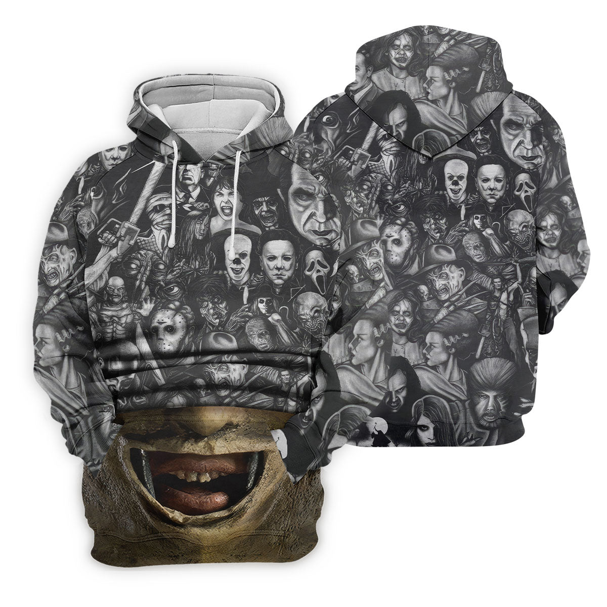 Leather Mask Horror Character Halloween Polo Shirt, Golf Shirts For Women, Ladies Golf Top
