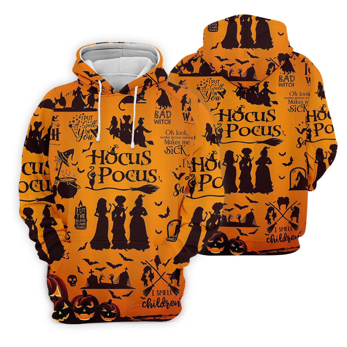 Hocus Pocus Horror Character Halloween Golf Polo Shirt, Spooky Shirt, Mens Golf Polo