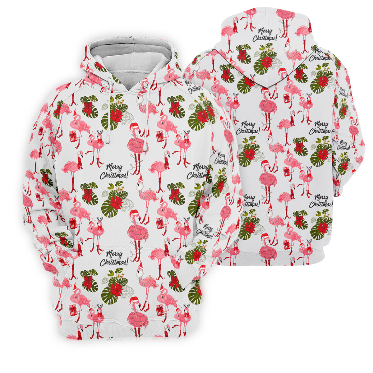 Flamingo Merry Christmas Golf Shirt For Men, Christmas Golf Shirt Polos, Men Golf Apparel