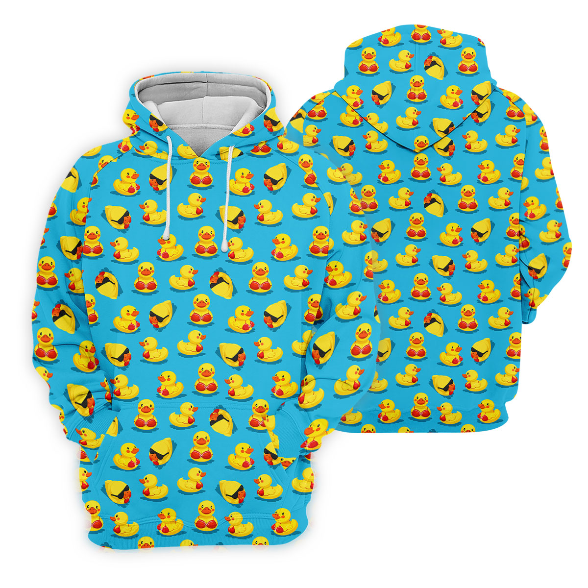 Funny Bikini Rubber Duck Golf Polo Shirt, Golf Shirts For Women, Women’s Golf Polo