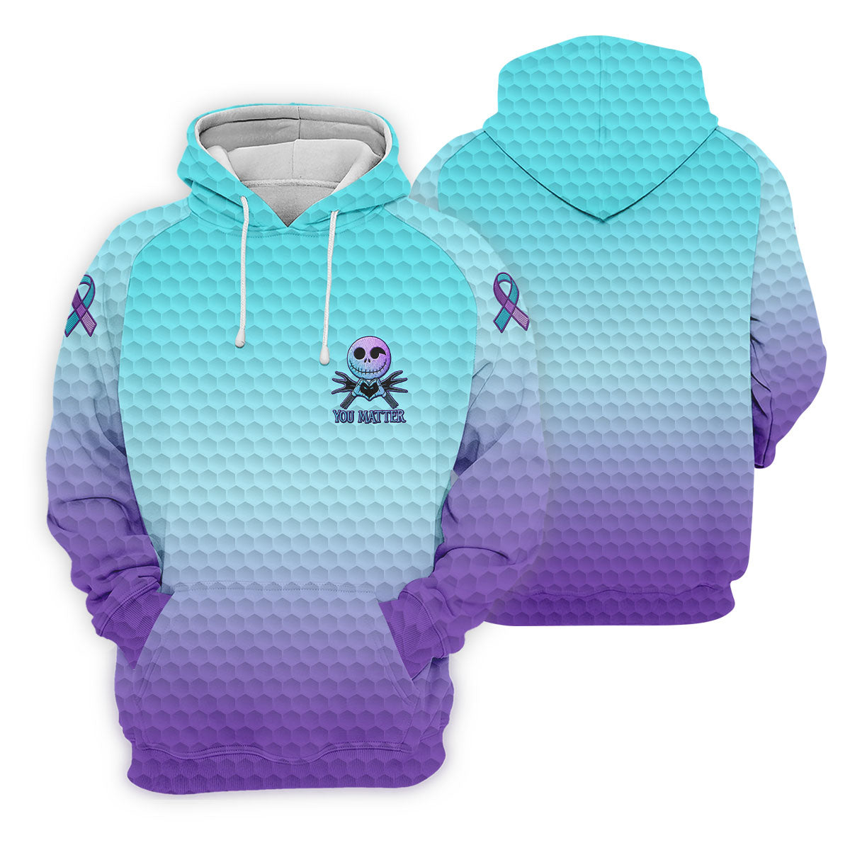 You Matter Suicide Prevention Skeleton Pocket Logo Polo Shirts For Men, Mens Golf Polo