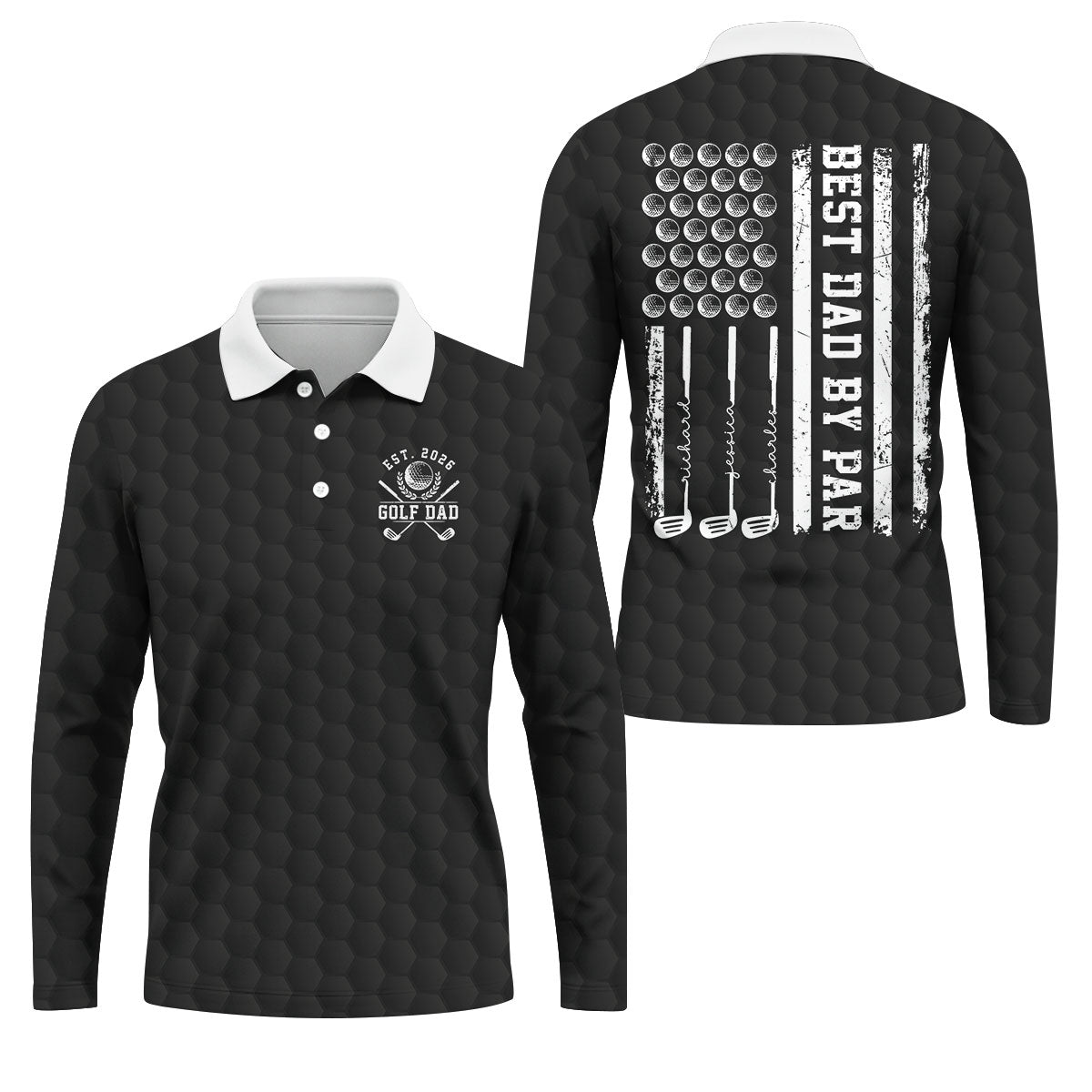 Golf Dad Best Dad By Par Father's Day Golf Shirt, Dad Golf Shirt, Golf Gift For Dad