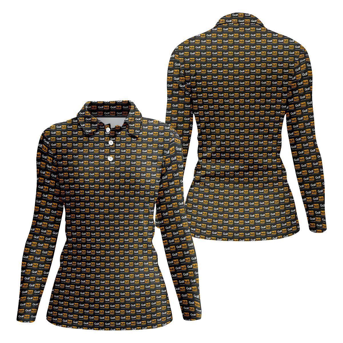 Golf Hub Repeat Logo Golf Top, Funny Golf Community Design, Golf Shirts For Women