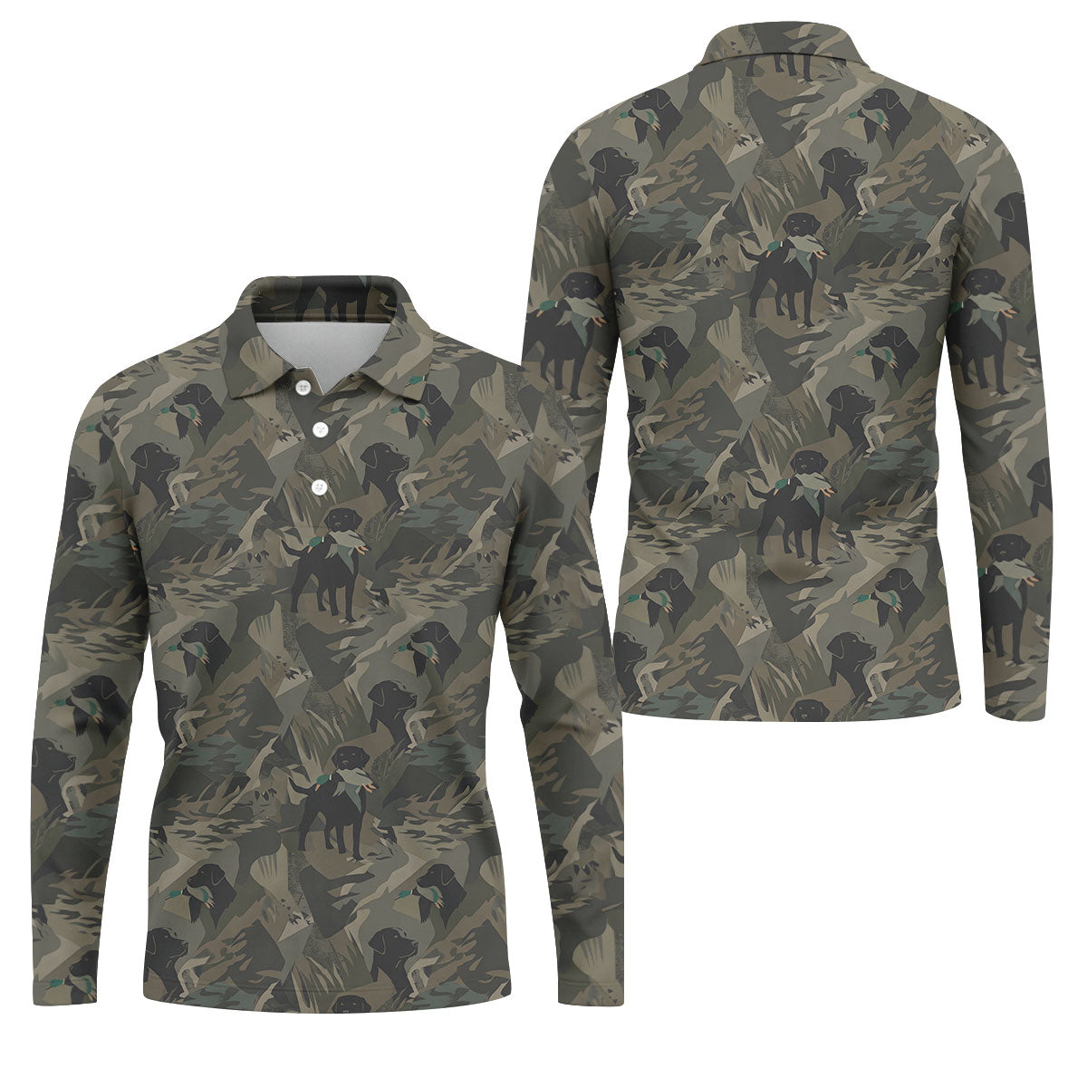 Duck Hunting Labrador Hawaiian Golf Shirt, Golf Shirts For Men, Mens Golf Apparel