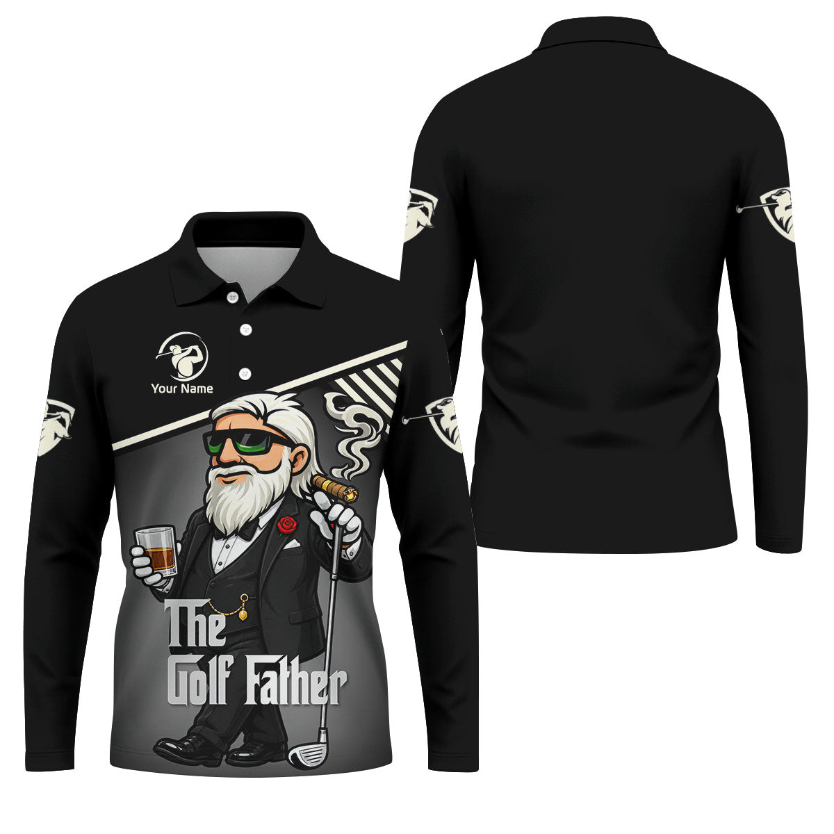 The Golf Father Custom Name Golf Man Funny Golf Shirts, Father's Day Golf Shirt, Golf Gift For Dad