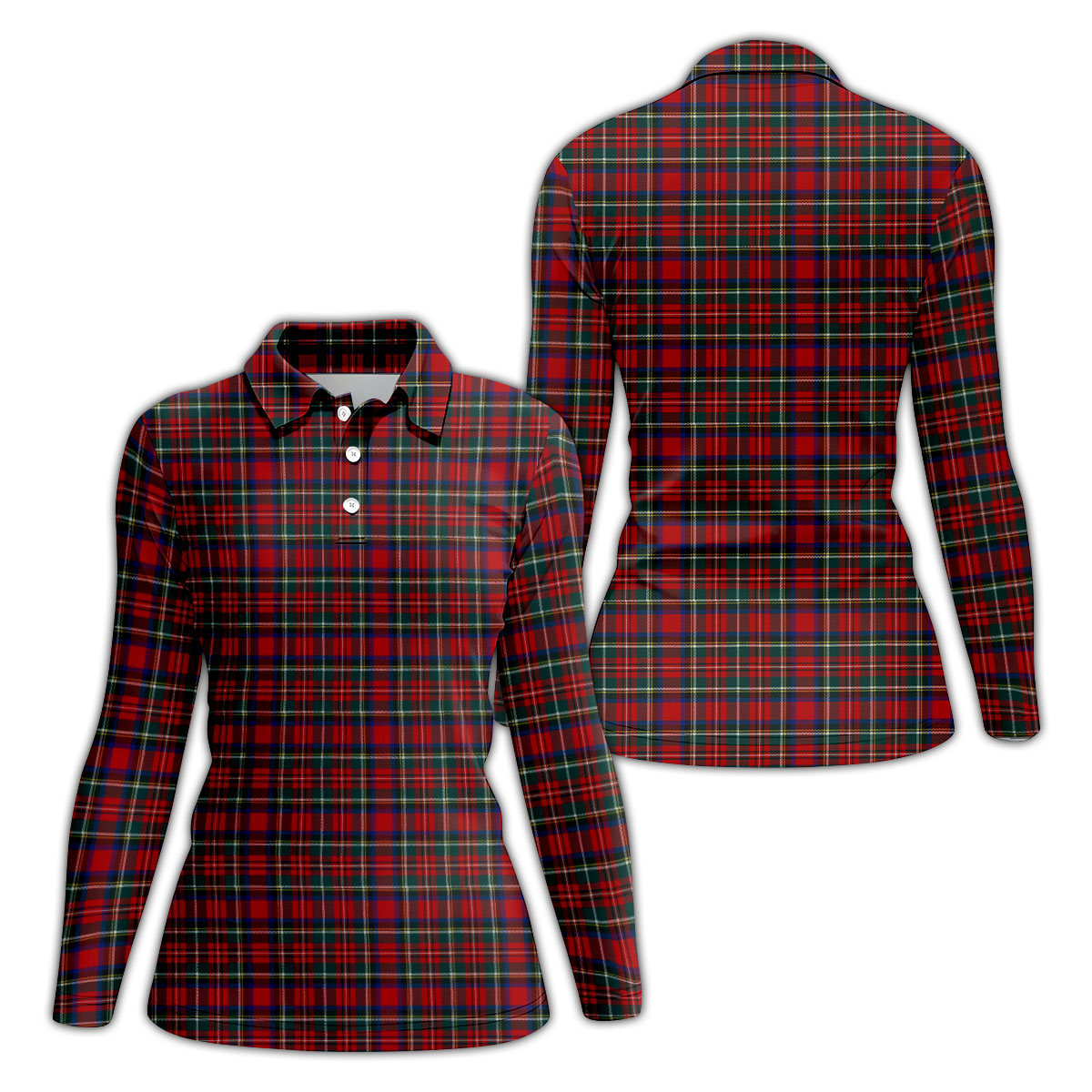 Classic Christmas Festive Golf Polo Shirt, Ladies Golf Shirts, Golf Shirts For Women