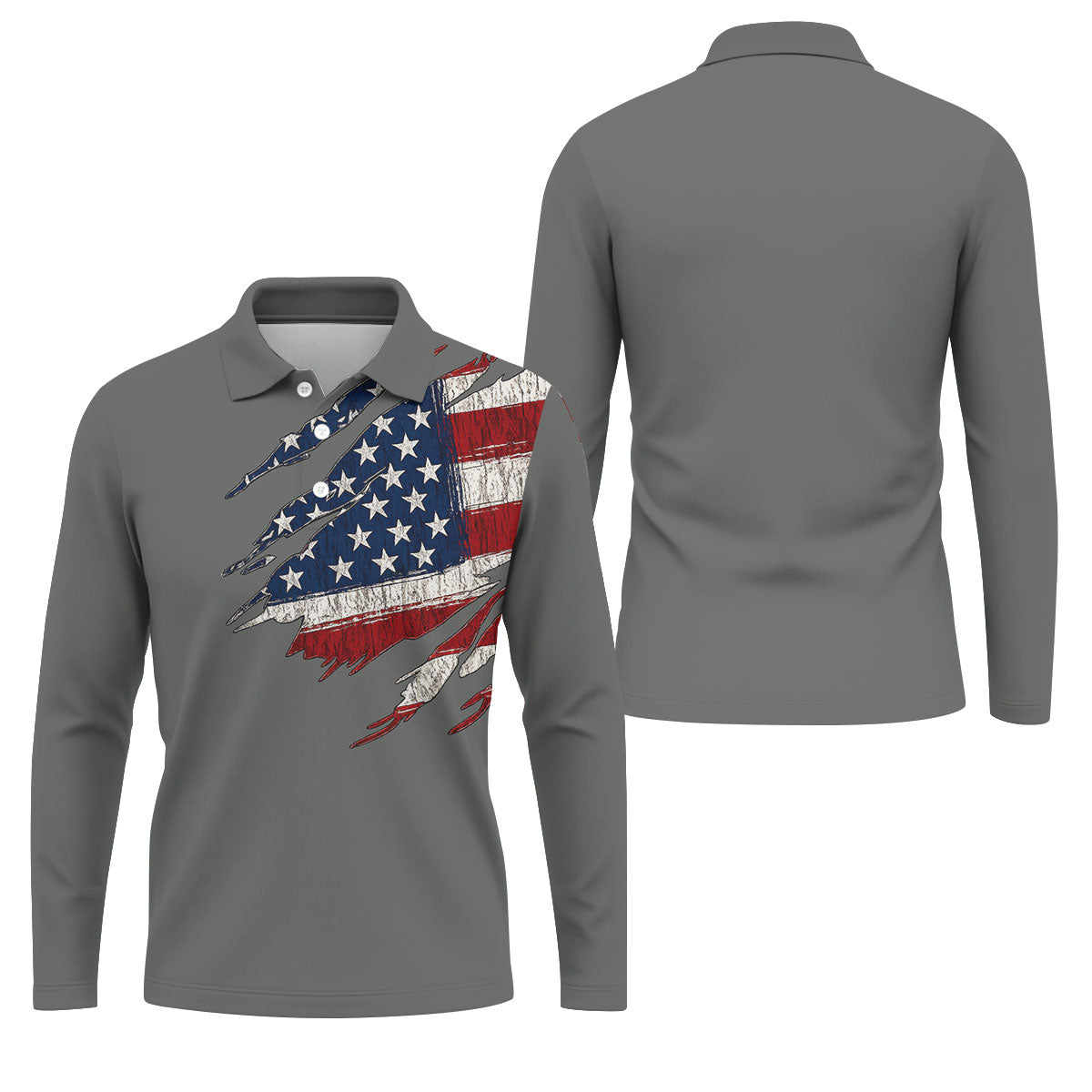 250th Anniversary Faith Cross Distressed USA Flag 4th Of July Golf Shirt, Patriotic Golf Shirt, Polo For Men