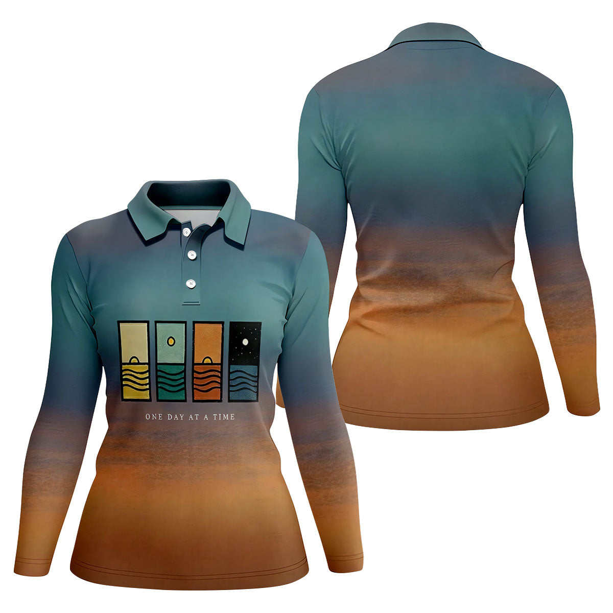 One Day At A Time Suicide Prevention Abstract Women’s Golf Polo, Women’s Golf Apparel