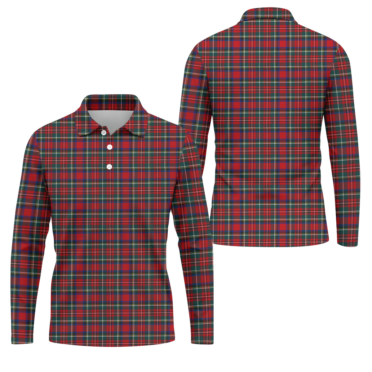 Classic Christmas Festive Golf Polo Shirt, Mens Golf Shirts, Polo Shirts For Men