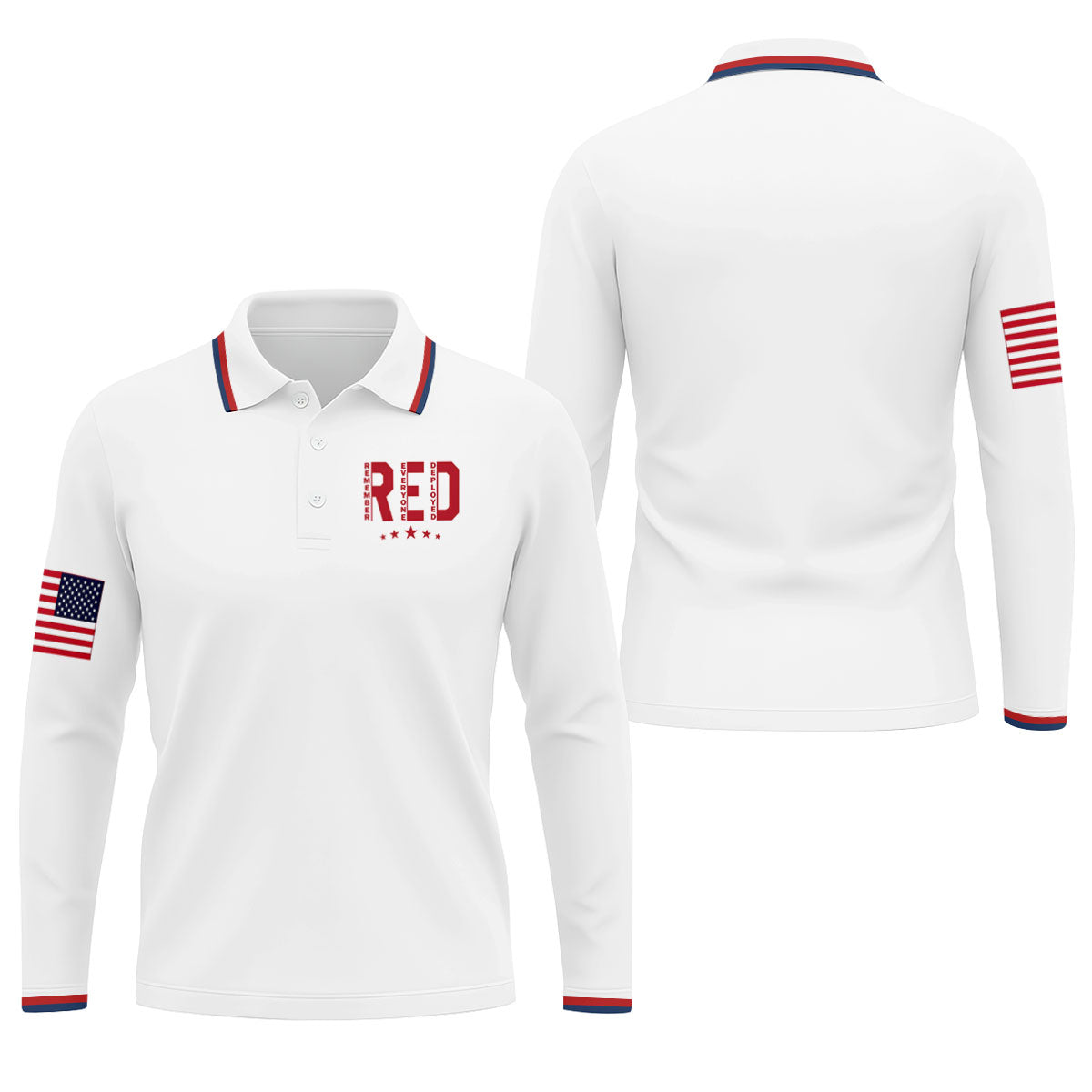 RED Friday Military Support 250 Anniversary Patriotic Golf Shirt, Golf Shirts For Men