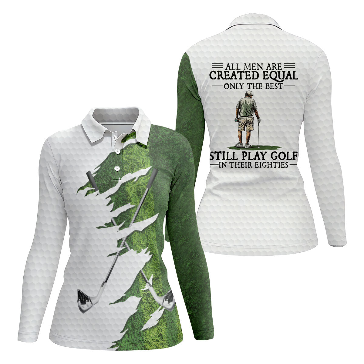 Personalized Ripped Fairway Golf Shirt, Women's Golf Tops, Golf Shirts For Women
