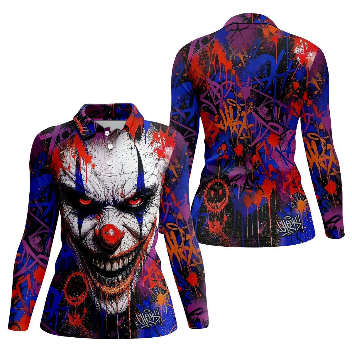 Halloween Horror Character Golf Shirt, Ladies Golf Shirts, Golf Tops For Women