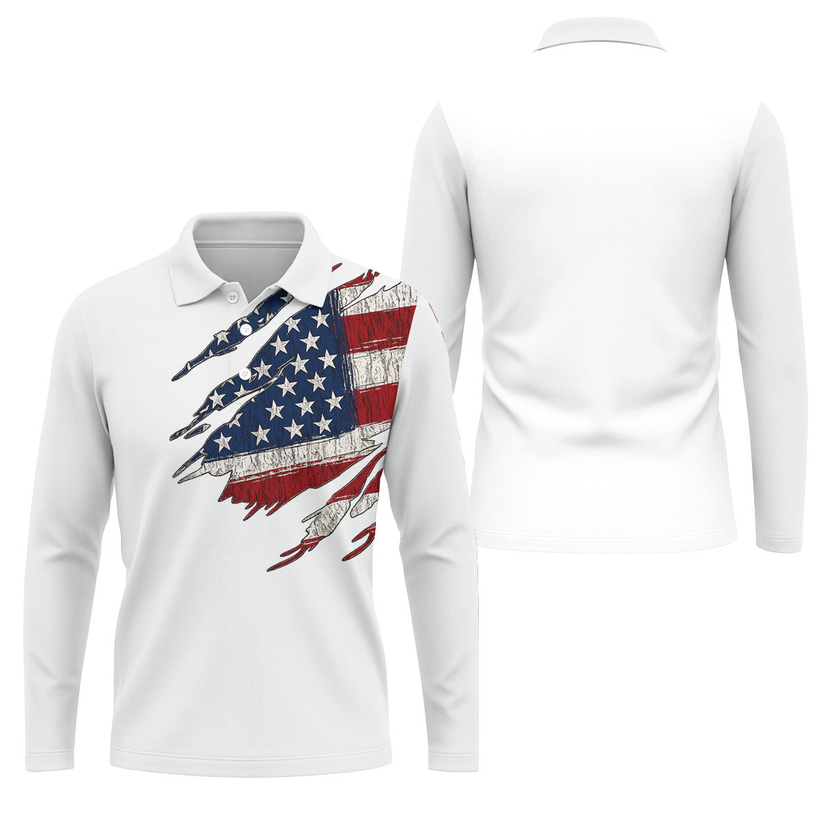 250th Anniversary Faith Cross Distressed USA Flag 4th Of July Golf Shirt, Patriotic Golf Shirt, Polo For Men