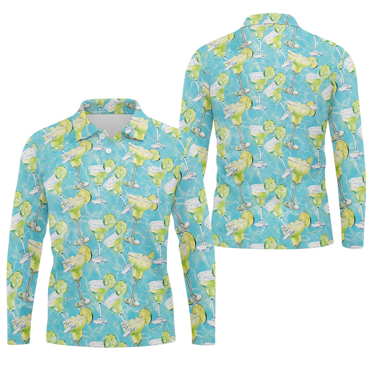 Margarita Cocktail Cinco De Mayo Celebration Fiesta Themed Golf Shirts For Men, Golfing Apparel