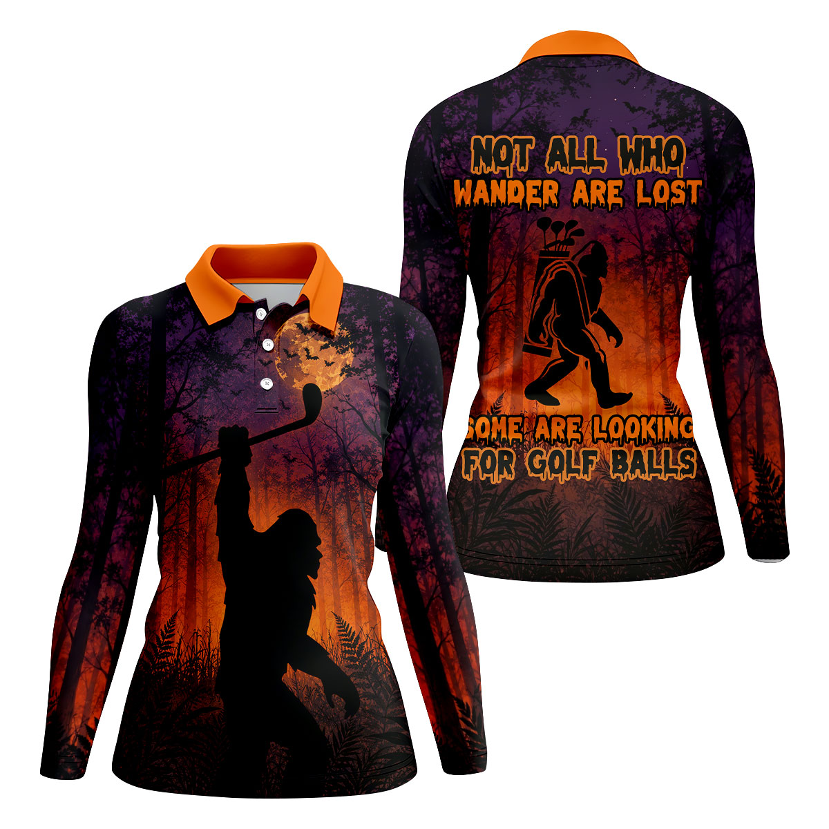 Not All Who Wander Are Lost Golf Polo Shirt, Golf Tops For Women, Ladies Golf Shirt