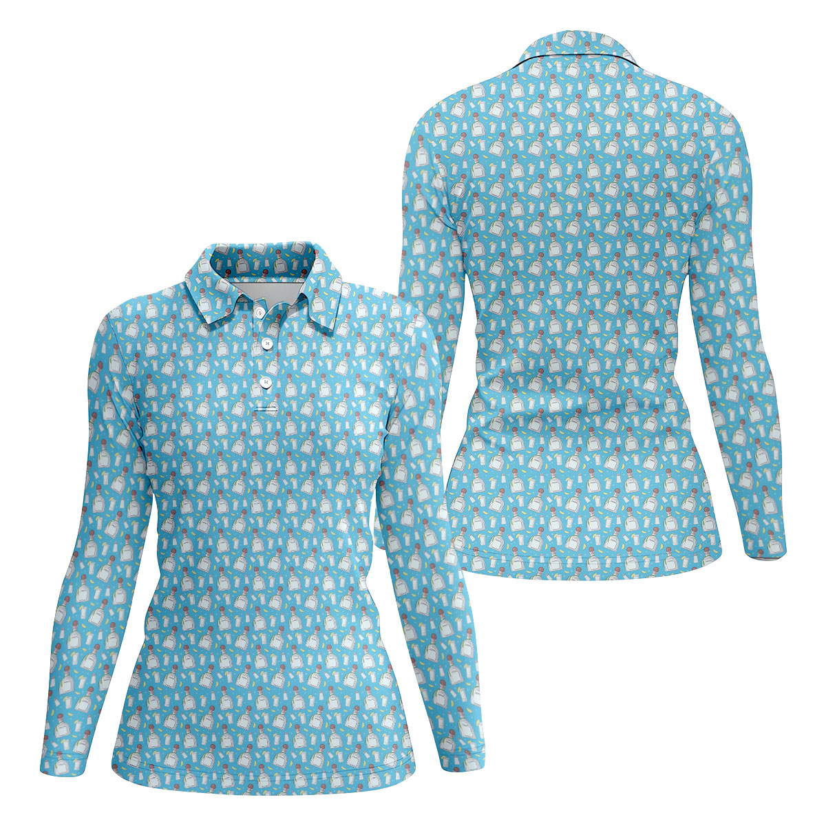 Shot Bottles Of Tequila Cinco De Mayo Celebration Fiesta Themed Golf Shirt For Women