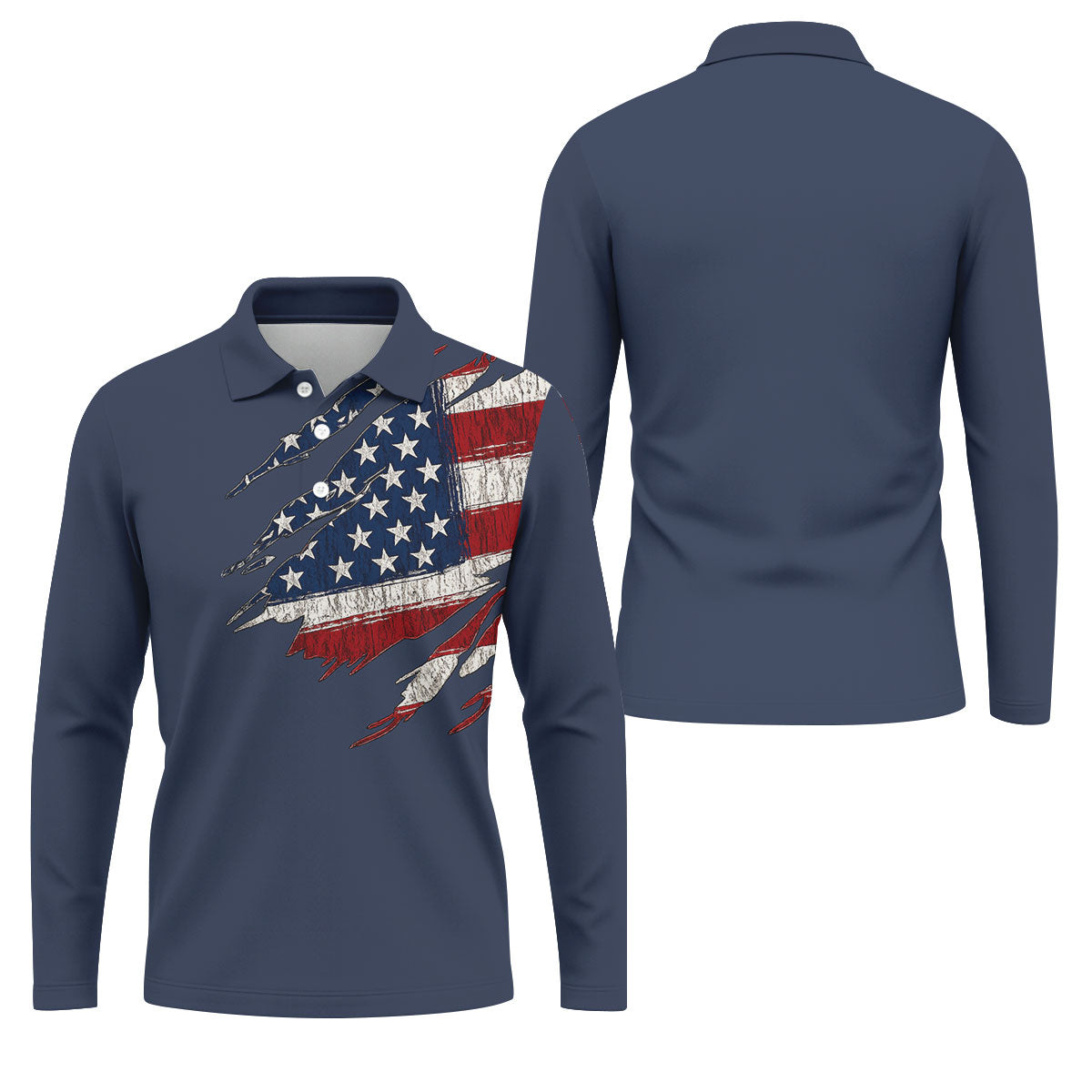 250th Anniversary Faith Cross Distressed USA Flag 4th Of July Golf Shirt, Patriotic Golf Shirt, Polo For Men