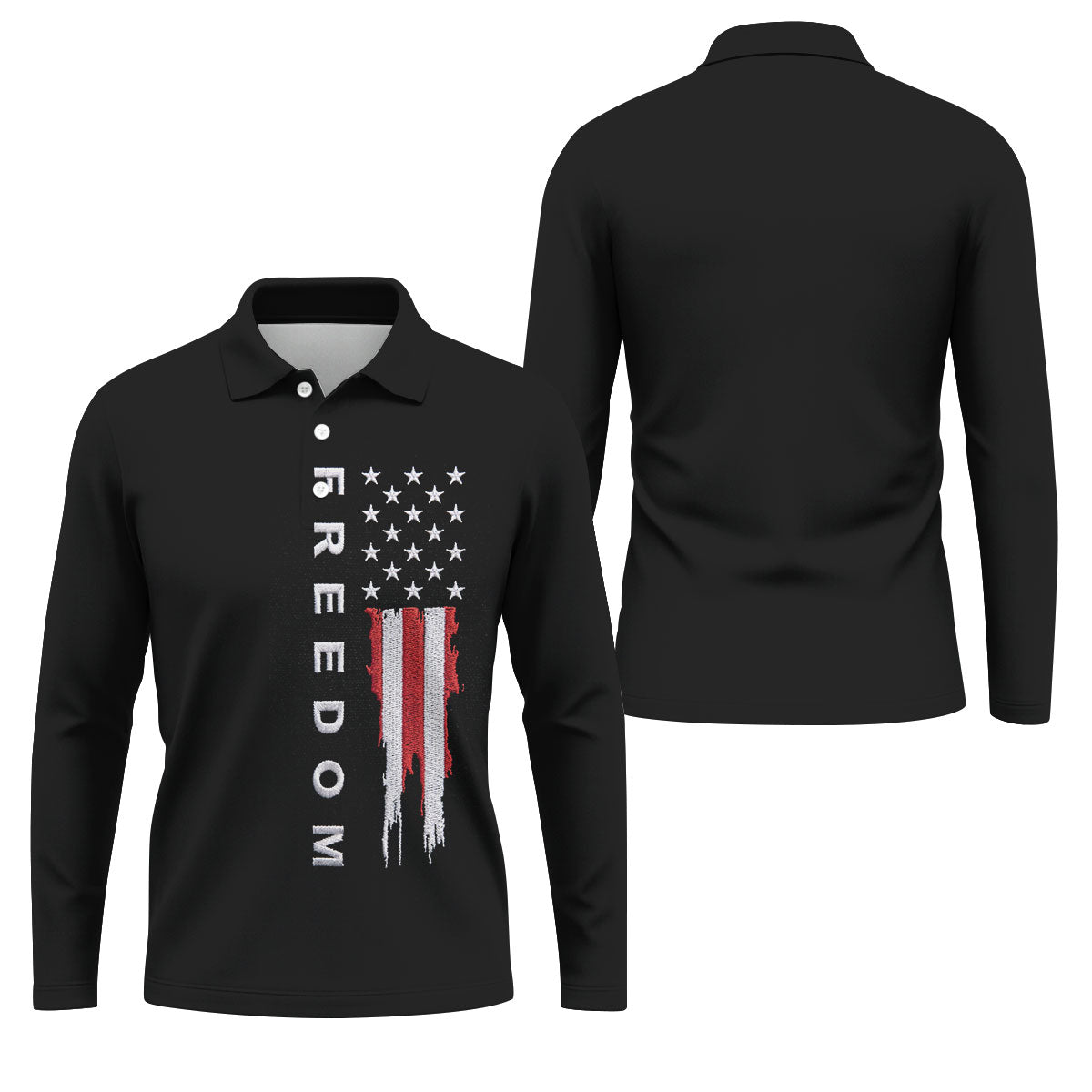 Stars And Stripes Flag 250th Anniversary Golf Shirt, Patriotic 4th Of July Golf Shirts For Men