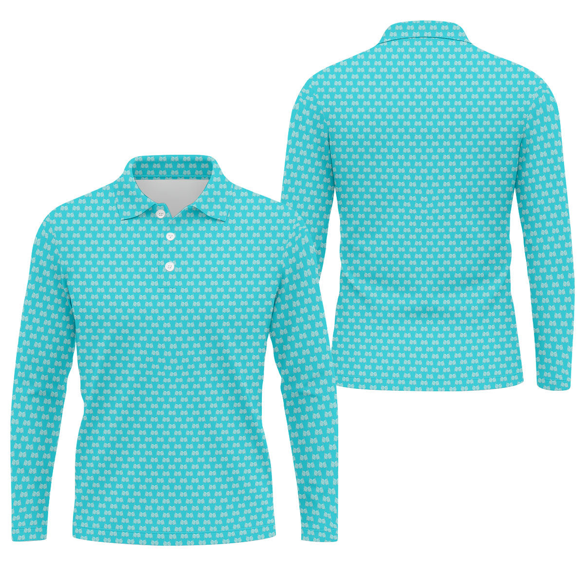Funny Golf Balls Adult Humor Turquoise Blue Golf Tops For Men, Polo Shirts For Men
