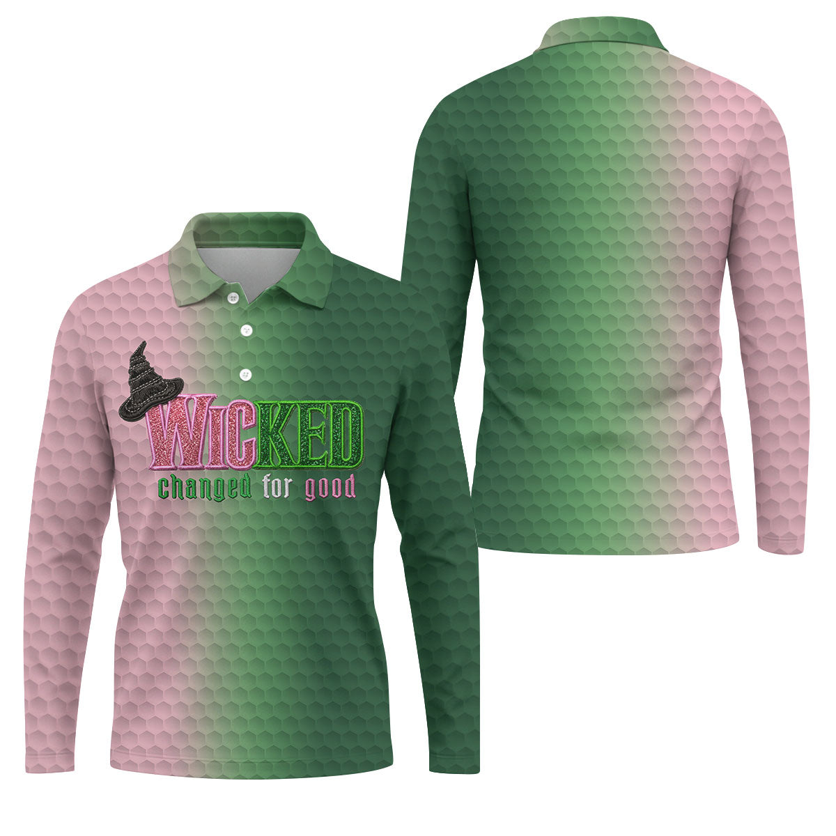 Wicked Changed For Good Halloween Shirt, Golf Polo Shirts For Men, Hawaiian Golf Shirt