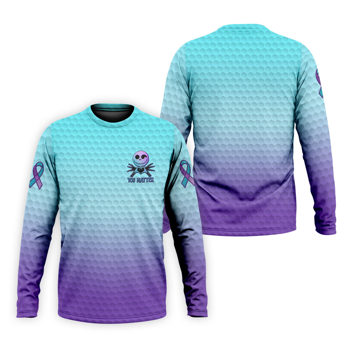 You Matter Suicide Prevention Skeleton Pocket Logo Polo Shirts For Men, Mens Golf Polo