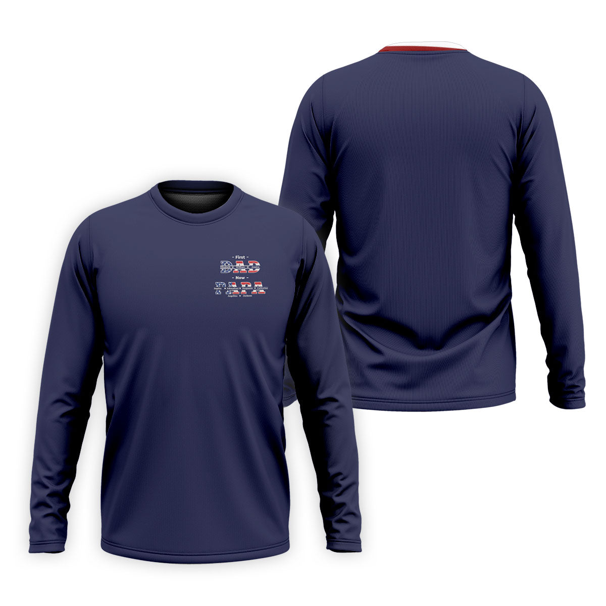 Navy First Dad Now Grandpa Golf Polo Shirt, Golf Polo Shirts For Men, Mens Golf Shirts