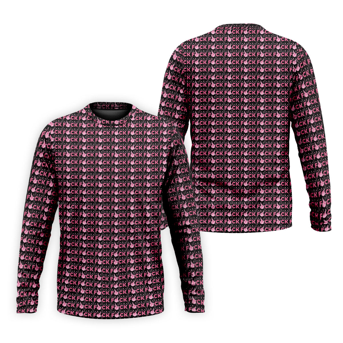 Fuck Breast Cancer Pink Ribbon Golf Polo Shirt, Mens Golf Polo, Golf Apparel For Men