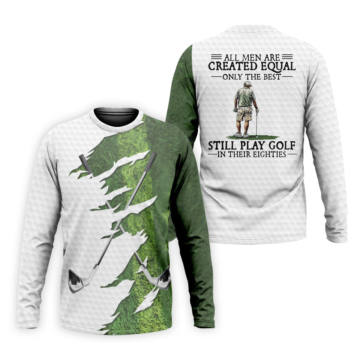 Personalized Ripped Fairway Golf Shirt, Men's Golf Shirt, Golf Polo Shirts For Men