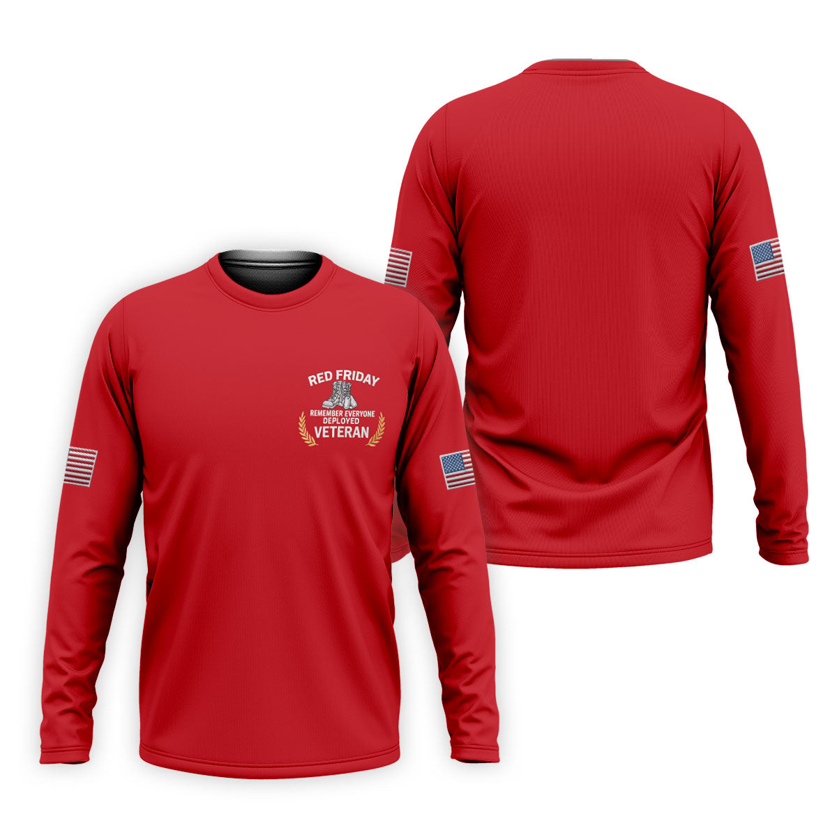 Red Friday Veteran Memorial 250 Years Golf Tops For Men, Patriotic Father's Day Golf Shirt