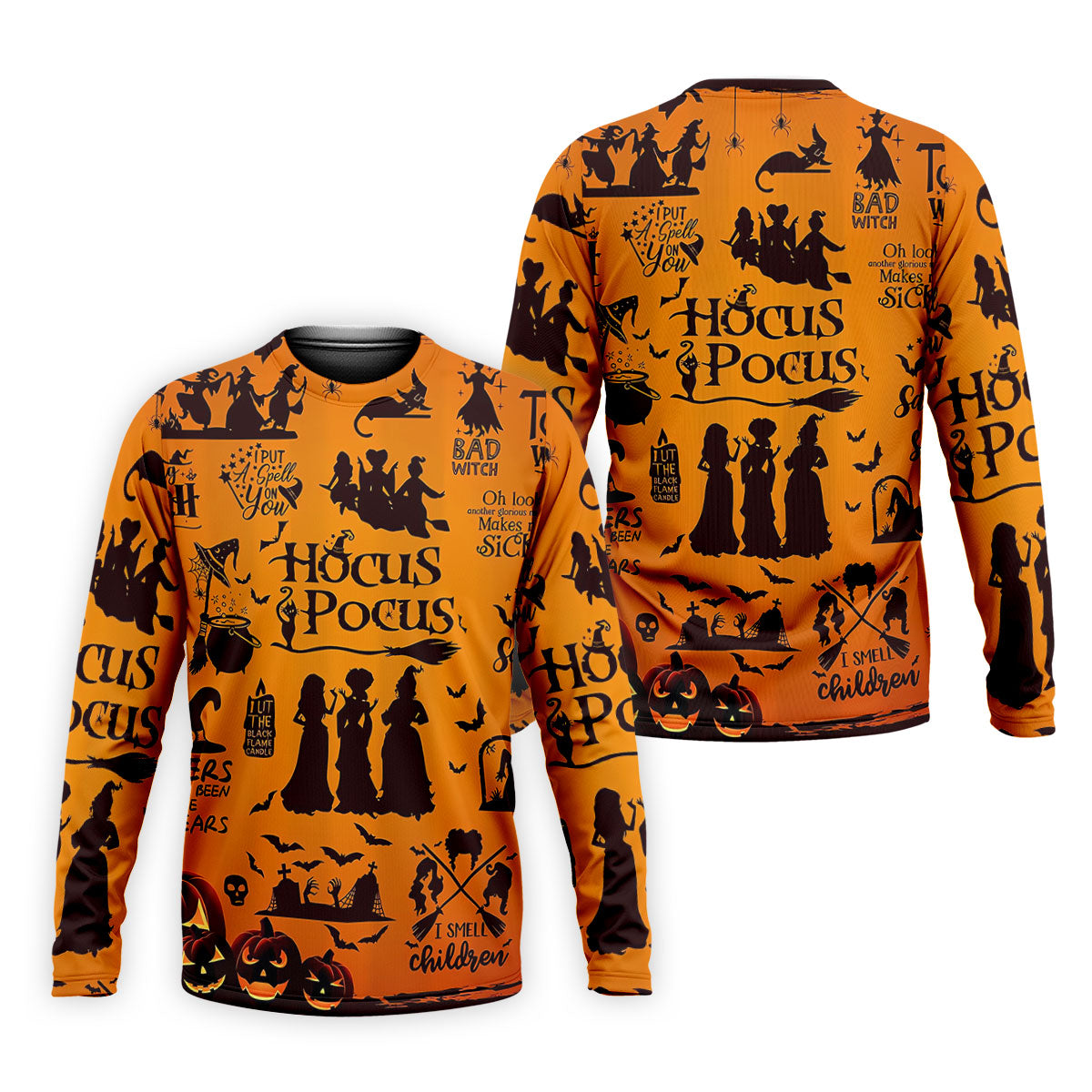 Hocus Pocus Horror Character Halloween Golf Polo Shirt, Spooky Shirt, Mens Golf Polo