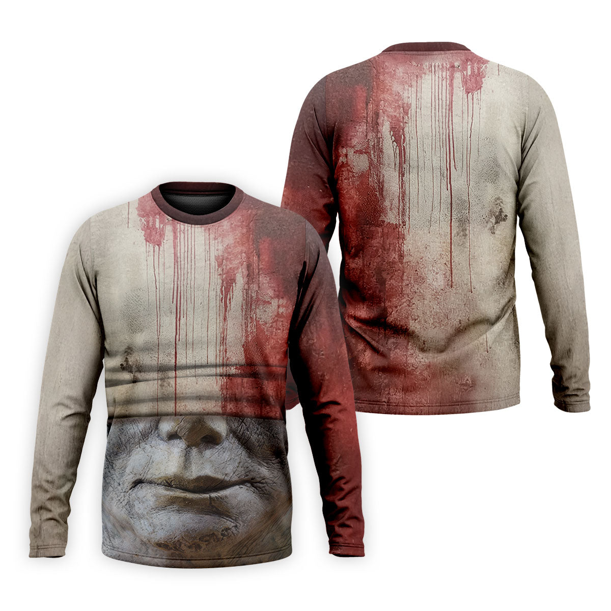 Blood Pale Mask Horror Character Halloween Polo Shirt, Men's Golf Shirt, Mens Golf Shirts