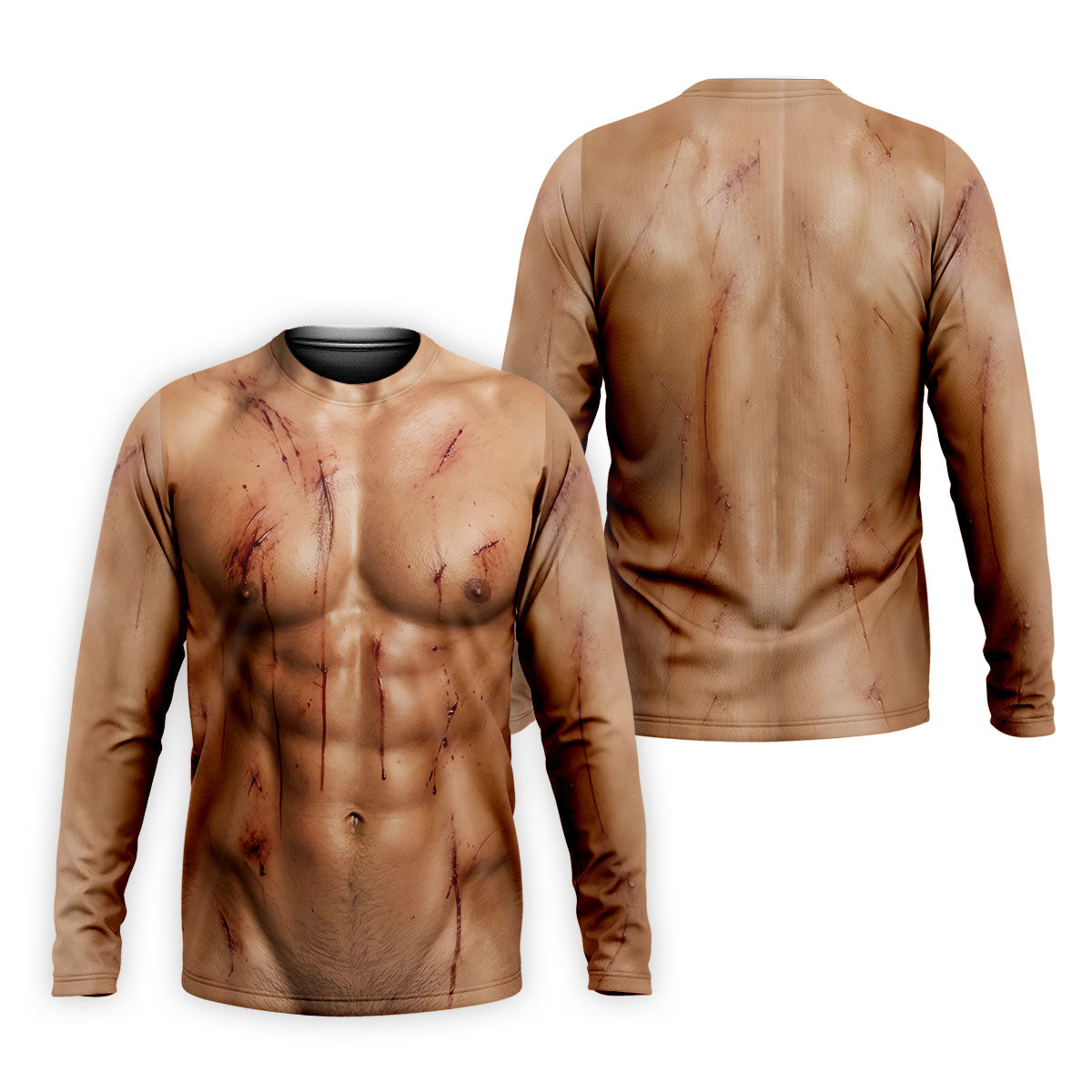 Scary Muscle Body Halloween Golf Shirt, Golf Polo Shirts For Men, Printed Golf Shirts