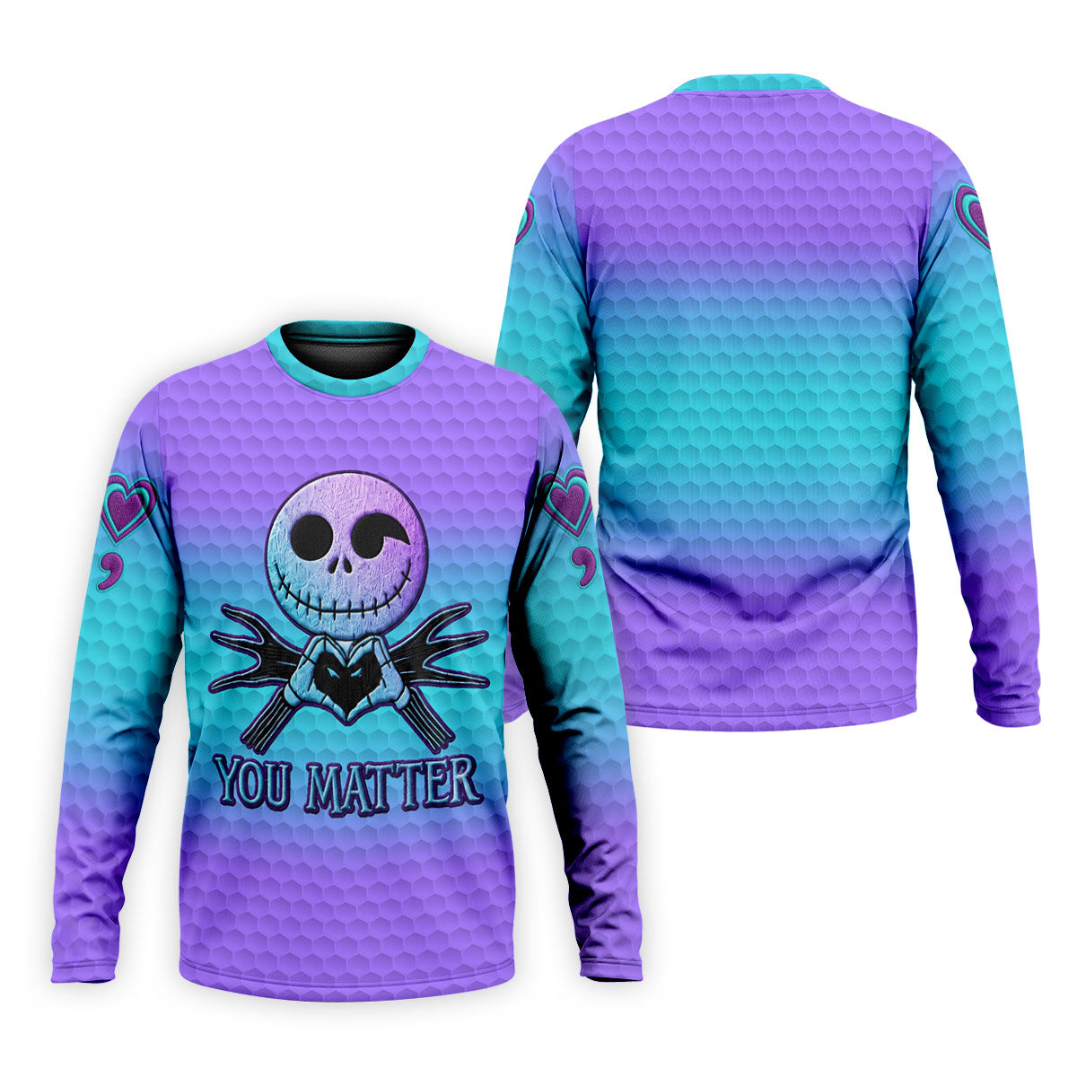 You Matter Suicide Prevention Skeleton Heart Hand Polo Shirts For Men, Mens Golf Polo