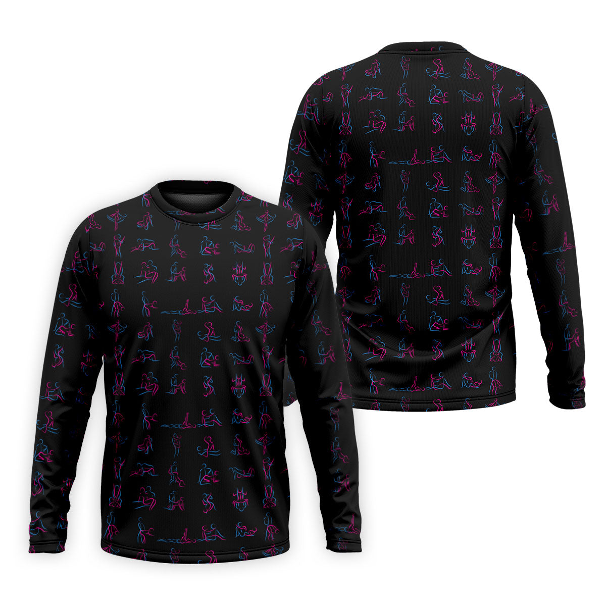 Funny Neon Couples Pattern Golf Polo Shirt, Golf Shirts For Men, Mens Golf Apparel