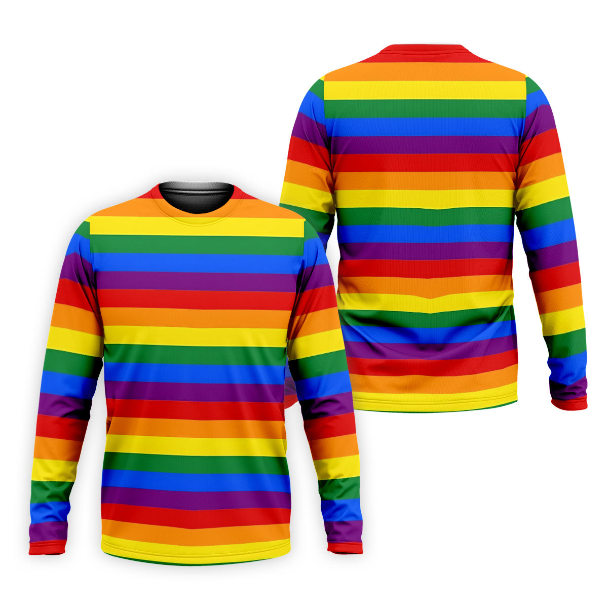 LGBT Rainbow Flag Golf Tops For Men, Gay Pride Month Celebrate Golf Shirts For Men