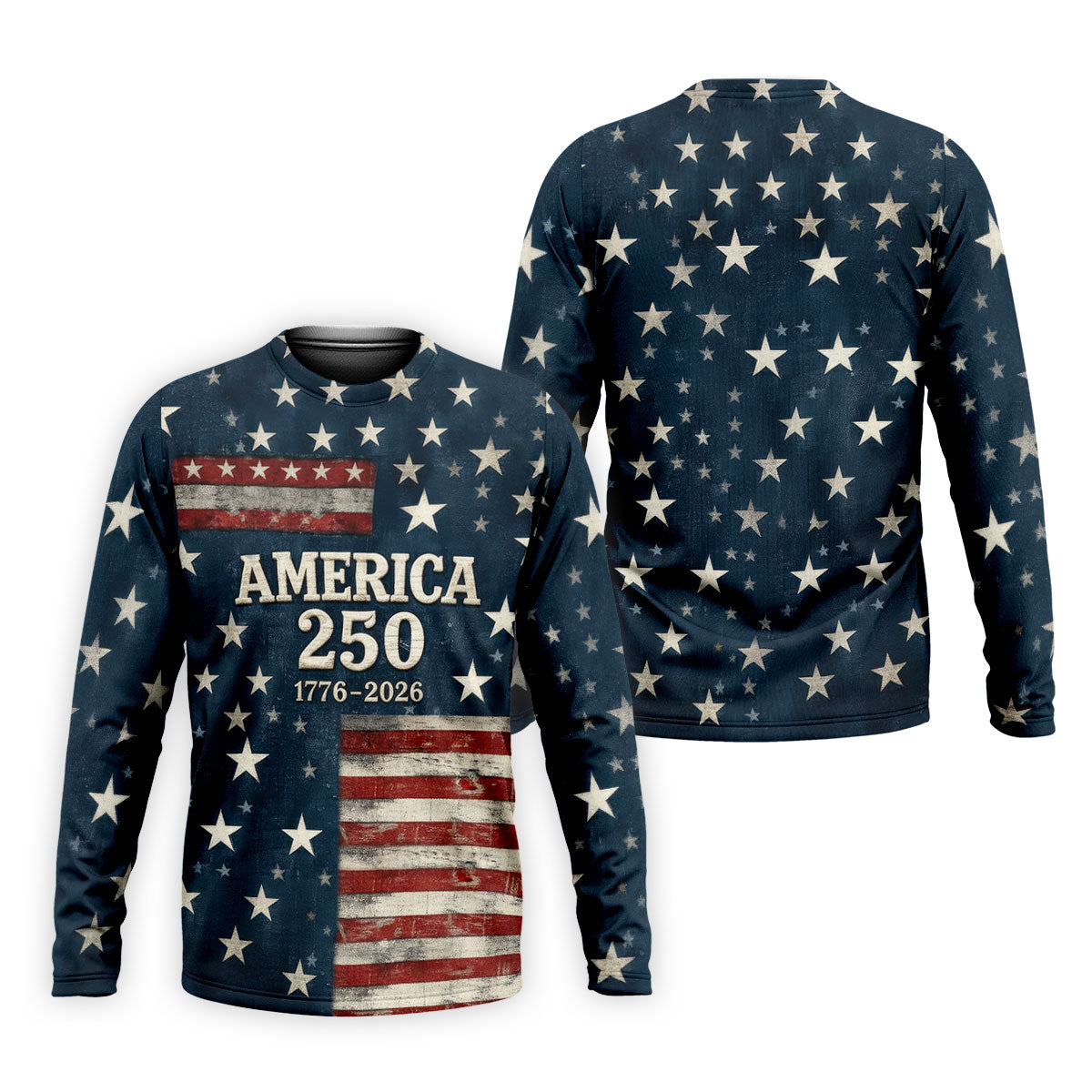 America 250 Distressed Flag 4th Of July Golf Shirt, Stars And Stripes Vintage Patriot Golf Shirts For Men