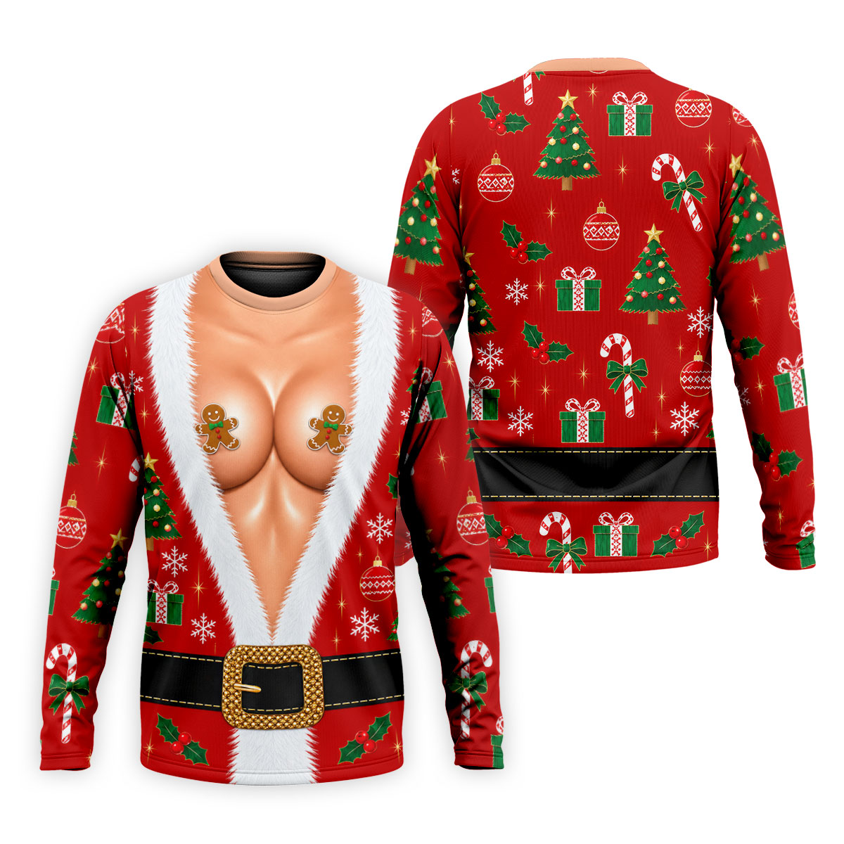 Gingerbread Costume Christmas Golf Shirt, Mens Golf Shirts, Polo Shirts For Men
