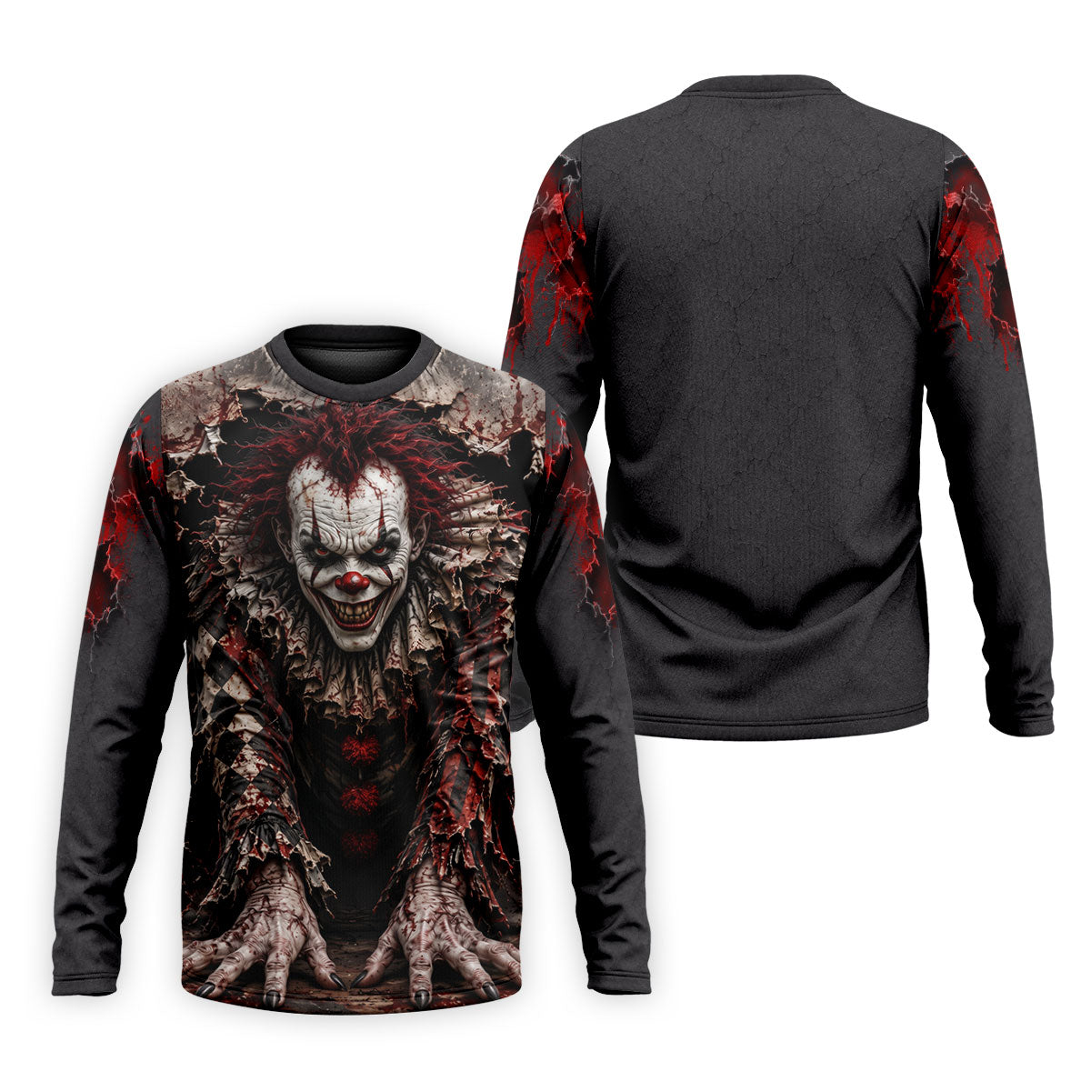 Torn Wall Horror Character Halloween Golf Shirt, Golf Apparel For Men, Mens Golf Shirts