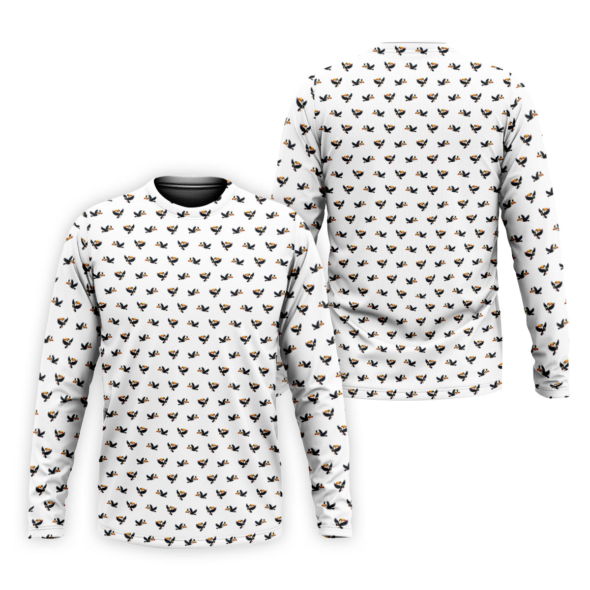 White Funny Toucan Beer Golf Polo Shirt, Men's Golf Apparel, Printed Golf Shirts