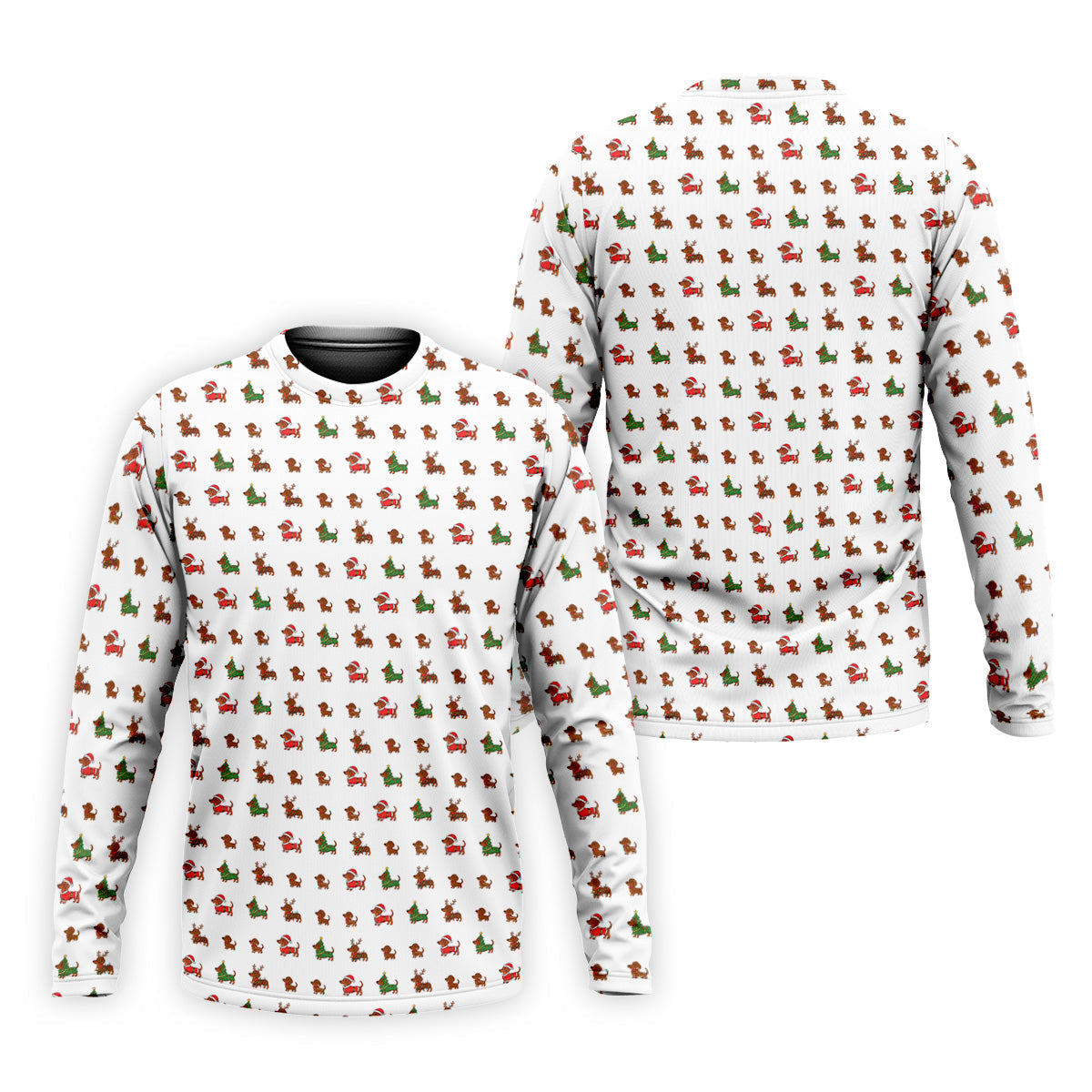 Christmas Dachshund Golf Tops For Men, Christmas Golf Shirt, Polo Shirts For Men, Golf Shirts For Men
