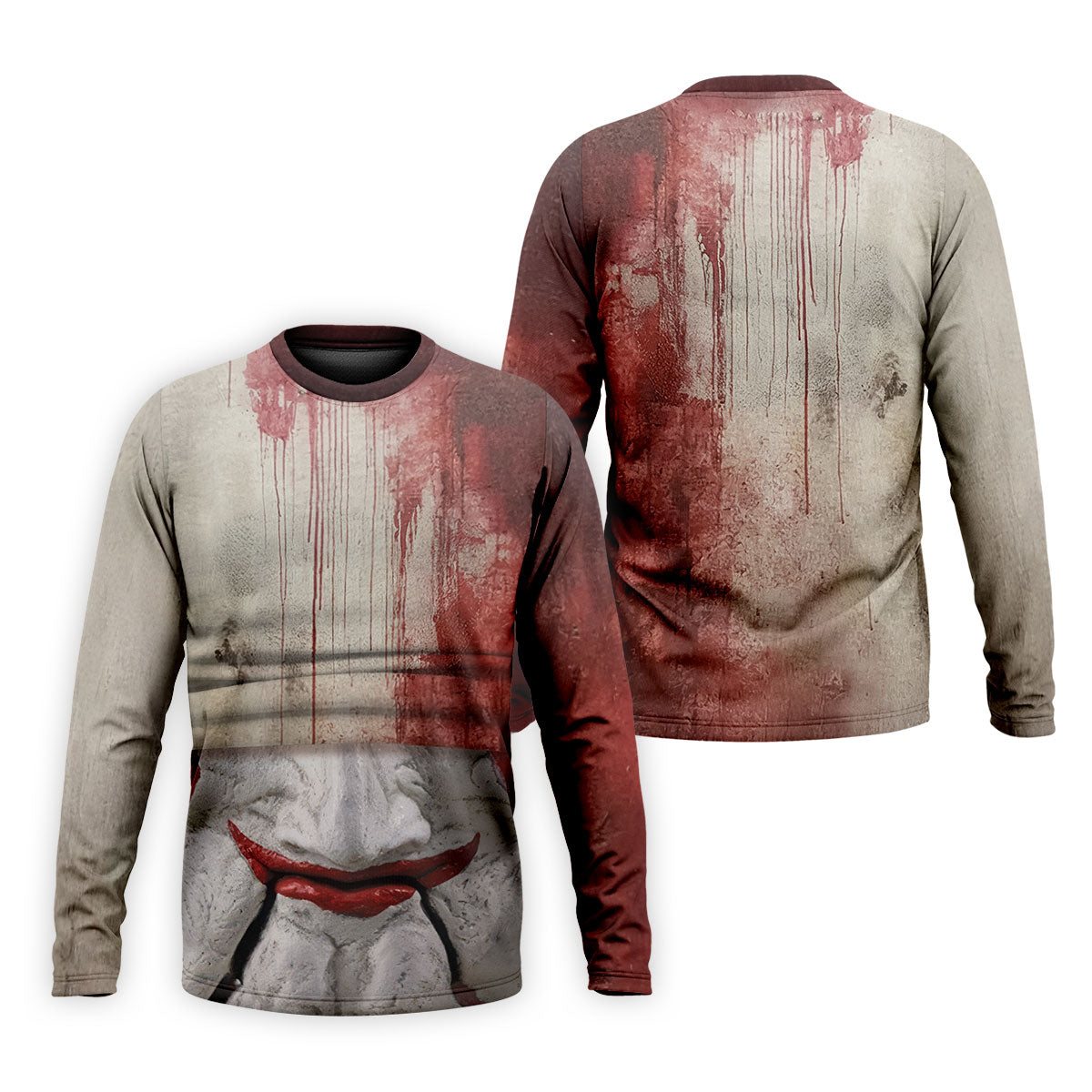 Blood Drip Clown Horror Character Halloween Polo Shirt, Men's Golf Shirt, Mens Golf Polo