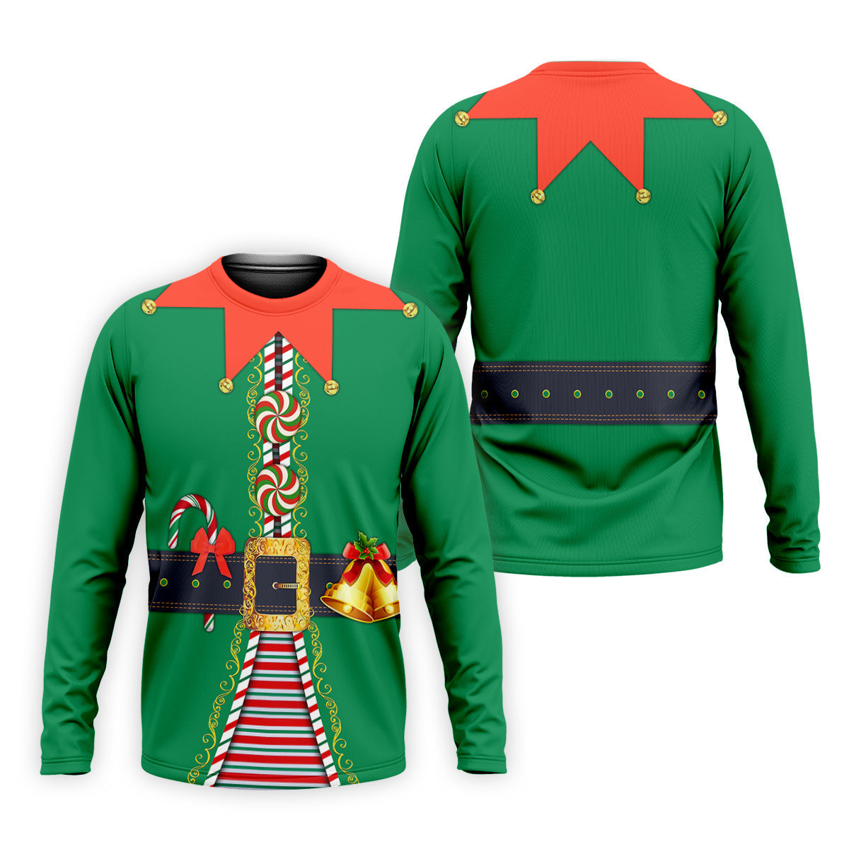 Funny Christmas Elf Golf Tops For Men, Christmas Golf Shirt, Polo Shirts For Men, Christmas Golf Shirt