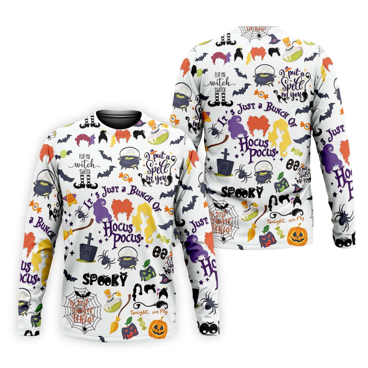 Halloween Witch Pattern Golf Polo Shirt, Mens Golf Shirts, Golf Apparel For Men