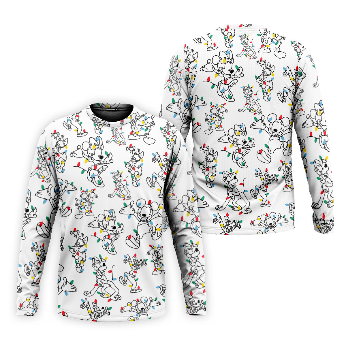 Happy Cartoon Characters Xmas Golf Shirt, Polo Shirts For Men, Golf Gift For Men, Christmas Golf Shirt