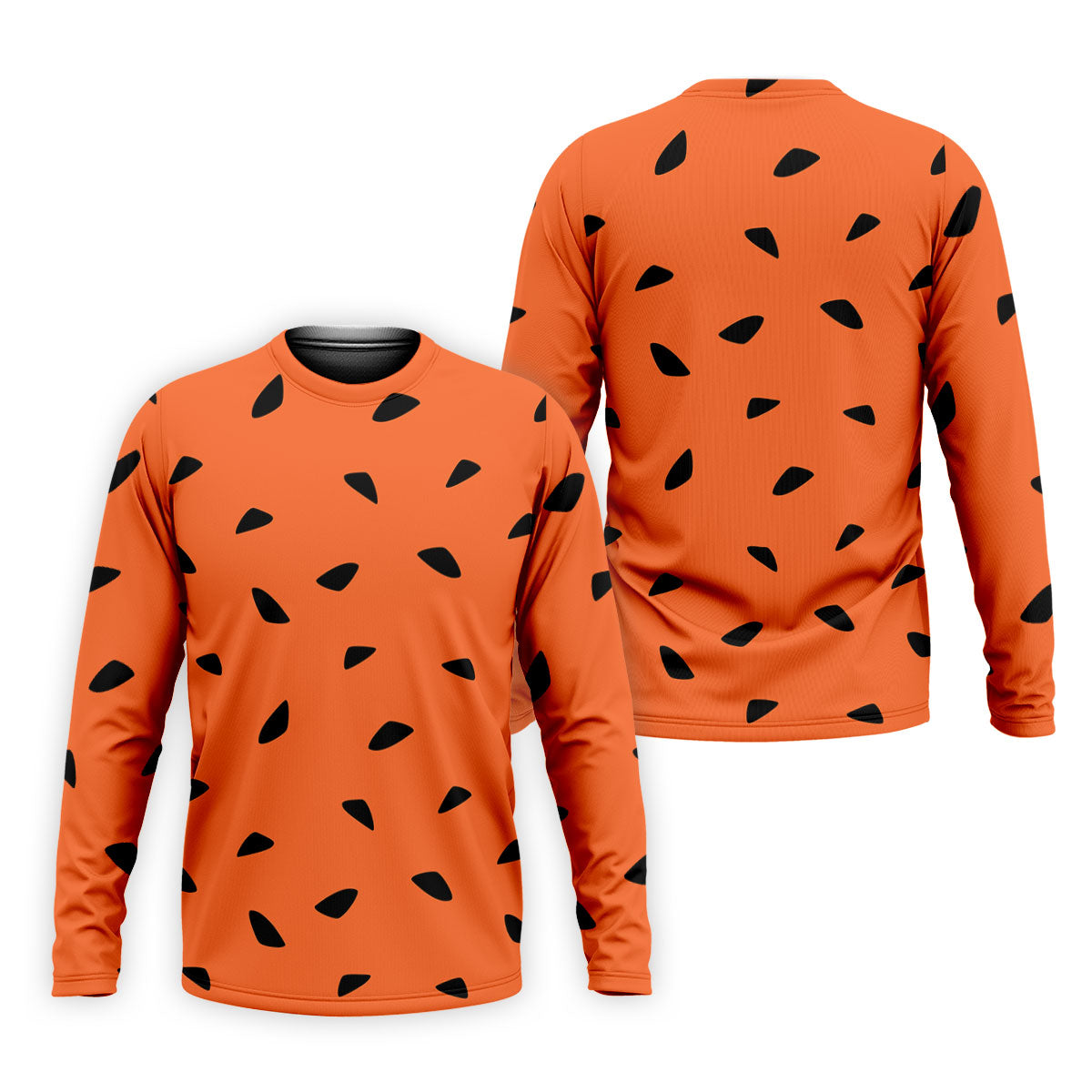 Watermelon Slice Polo Shirt, Orange Summer Design, Golf Shirts For Men