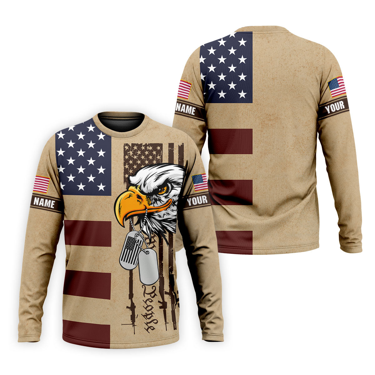 250 Years Bald Eagle American Flag Vintage Golf Shirt, Patriotic 4th Of July Golf Shirts For Men