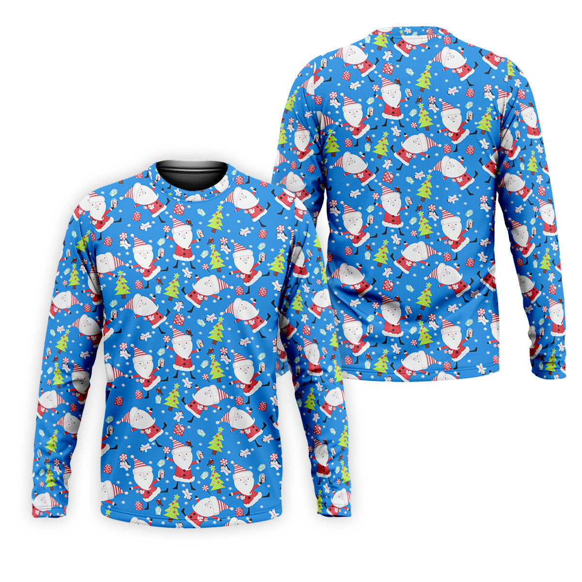Funny Santa Claus Blue Golf Shirt, Christmas Golf Shirt, Fun Golf Shirts For Men, Golf Gift For Men