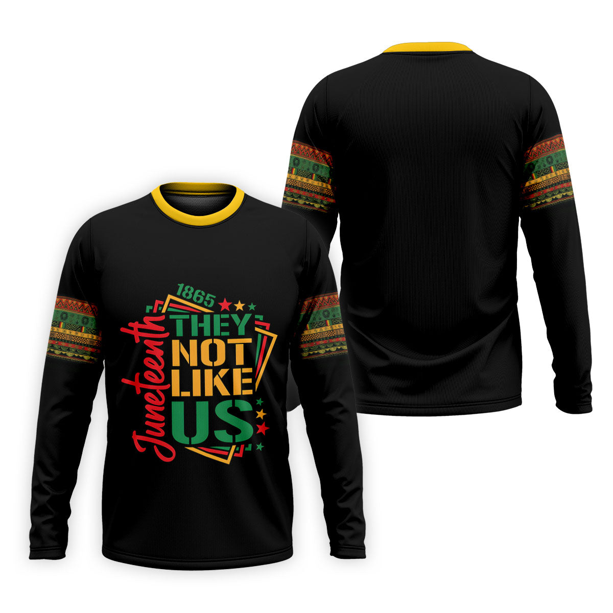 Juneteenth They Not Like Us 1865 Heritage Golf Polo Shirt, Golf Shirts For Men, Printed Golf Shirts