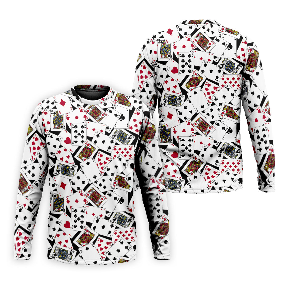 Playing Cards Poker Pattern Hawaiian Golf Shirt, Golf Polo Shirts For Men, Mens Golf Apparel