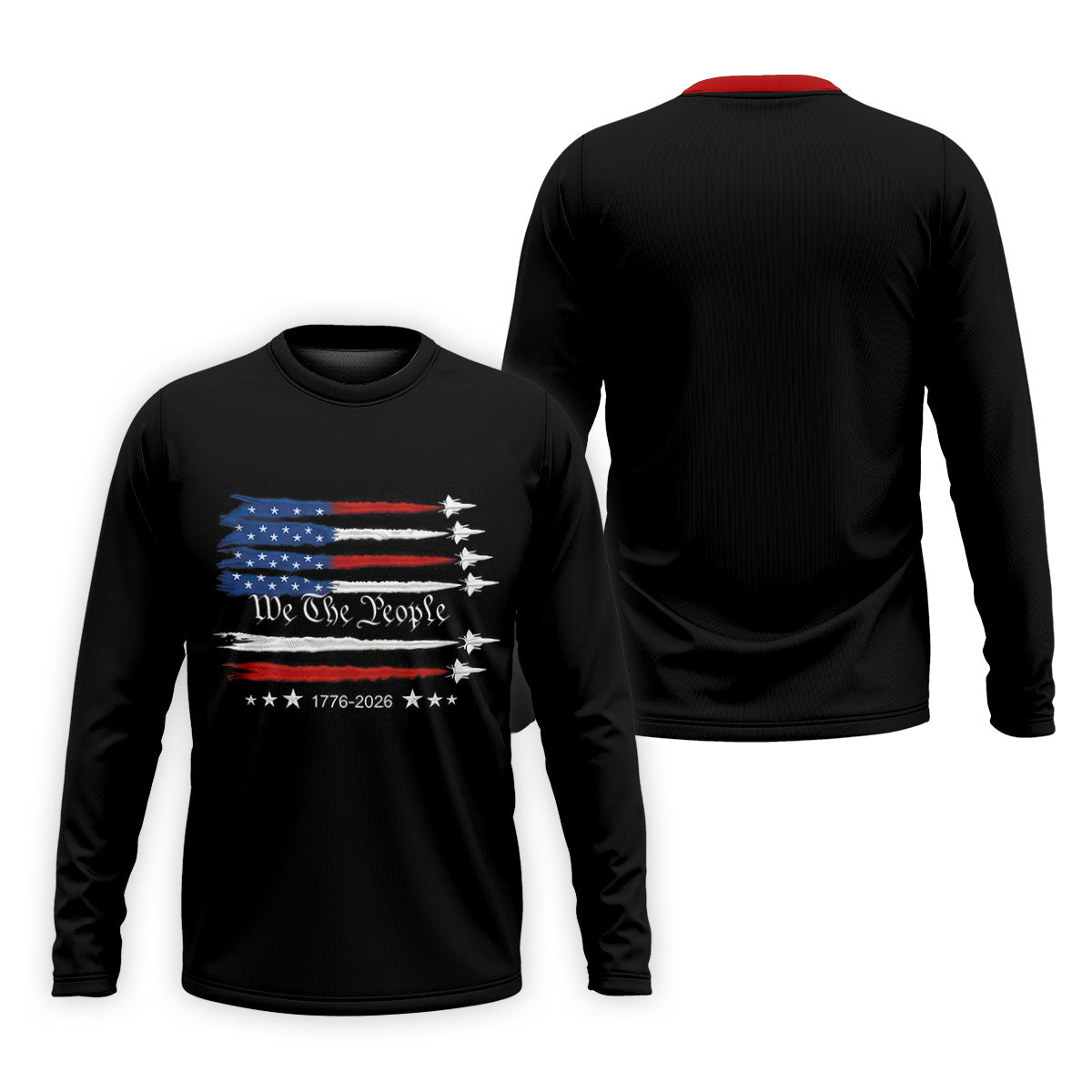 Independence Day Flag We The People Golf Shirt, Patriotic 4th Of July Golf Shirts For Men